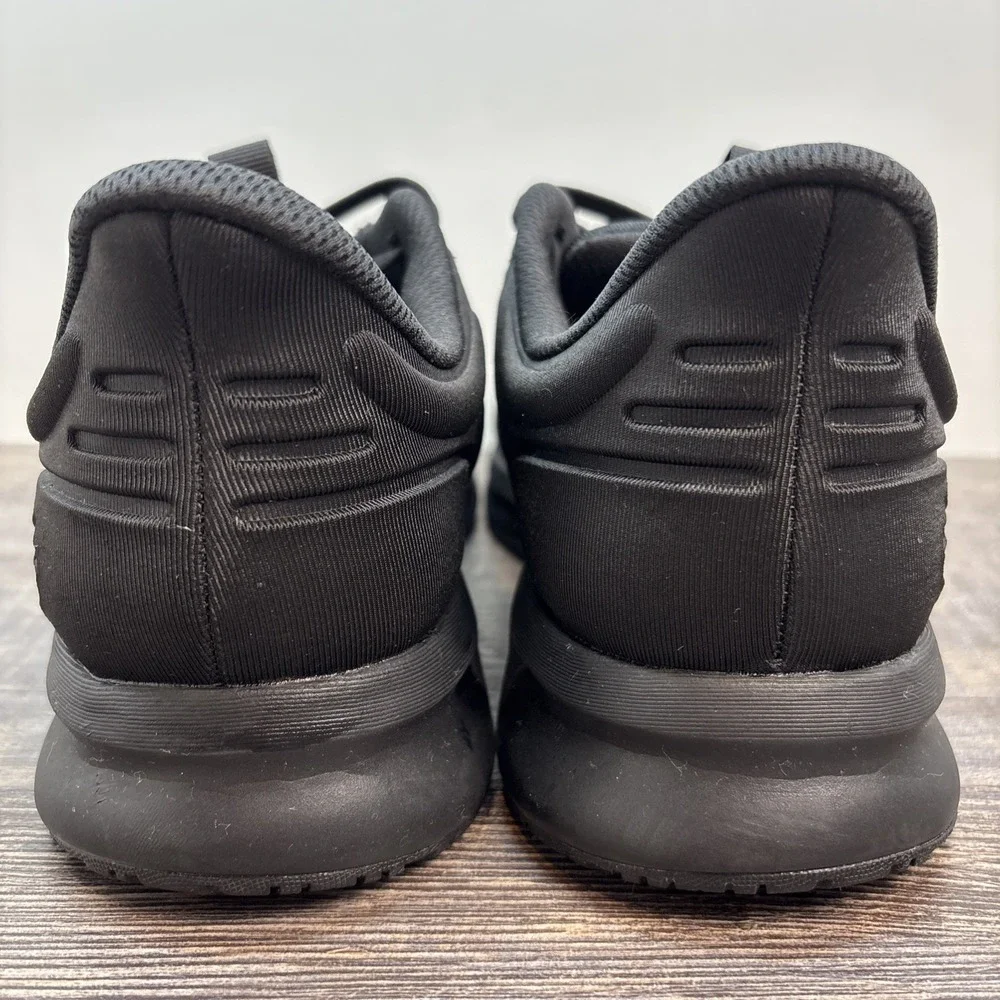 Kuru Shift Men's 12 Sneaker Shoe Jet Black Leather Anti-Slip Walking Work